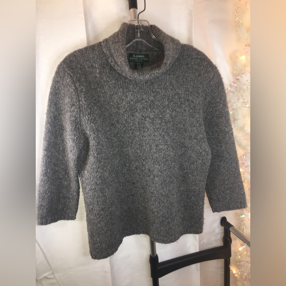 LAUREN Ralph Lauren Petite | Women’s Gray Wool Pullover Sweater